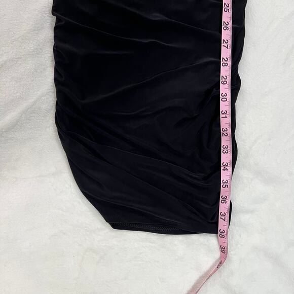 21 Saints Black Bodycon Cut-Out Mini Dress Medium - Picture 7 of 7